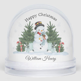Child Festive Snowman Scene Snow Globe Gift