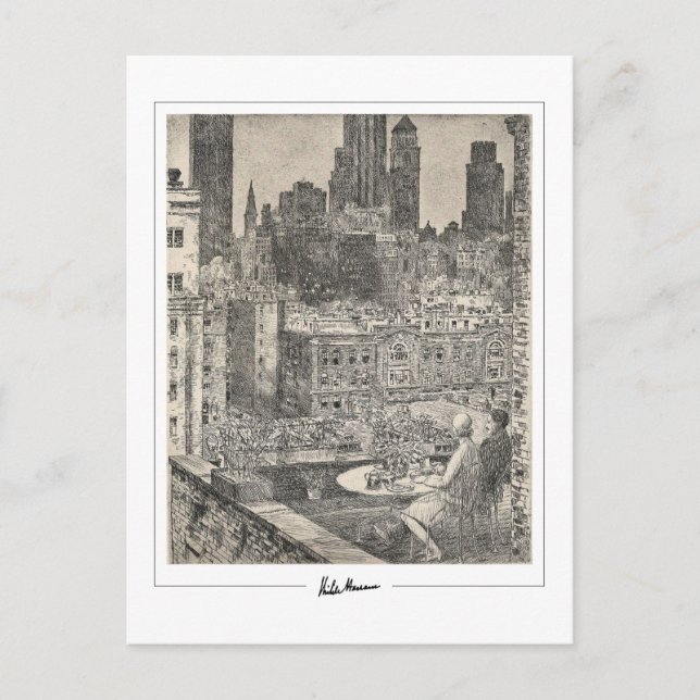 Childe Hassam #174-2 - Postal Bella Artes (Anverso)