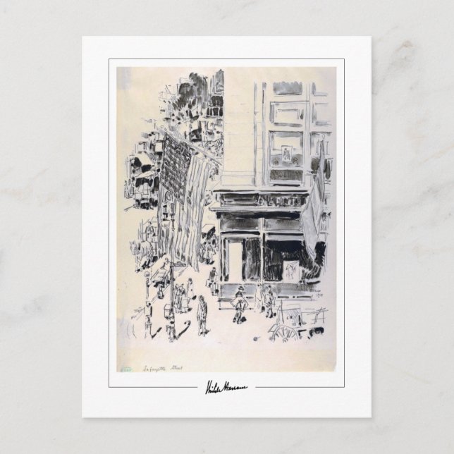 Childe Hassam #341-2 - Postal Bella Artes (Anverso)