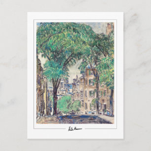 Childe Hassam #375 - Tarjeta postal de arte fino