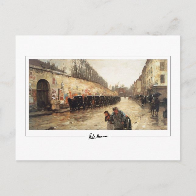 Childe Hassam #382 - Postal Bella Artes (Anverso)
