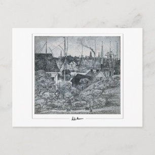 Childe Hassam #438 - Tarjeta postal de arte fino