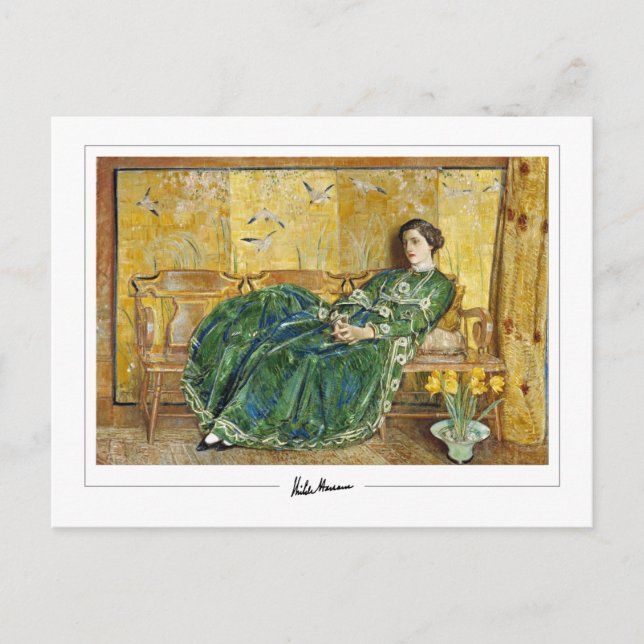 Childe Hassam #58 - Postal Bella Artes (Anverso)