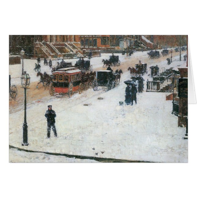 Childe Hassam - Quinta Avenida en invierno (Anverso (Horizontal))