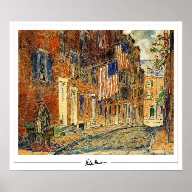 Childe Hassam Zedign cartel de arte #185-2 (Frente)
