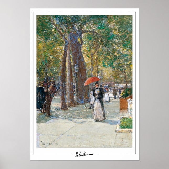 Childe Hassam Zedign cartel de arte #241-2 (Frente)