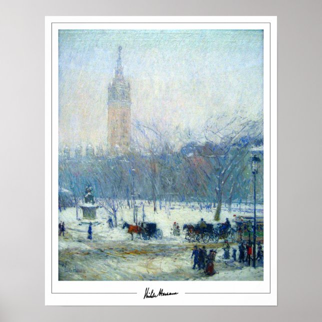 Childe Hassam Zedign cartel de arte #35 (Frente)