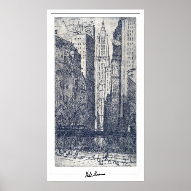 Childe Hassam Zedign Poster de arte #440 (Frente)