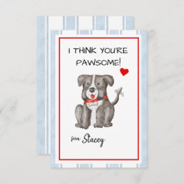 Children Valentine "I think you're Paw-some"
