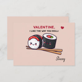Children Valentine "Sushi, Like the Way you Roll"