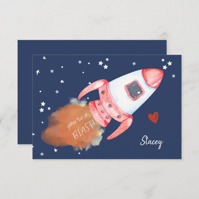 Children Valentine "You're a Blast!" (Anverso / Reverso)