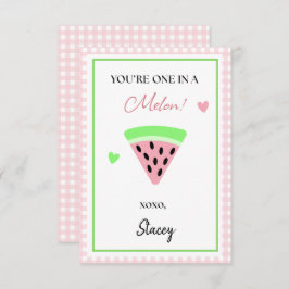 Children Valentine You're One in a Melon