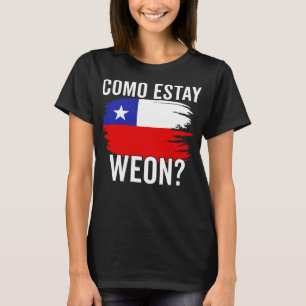 Chile Bandera Orgullo Chileno Gracioso Camiseta Ch