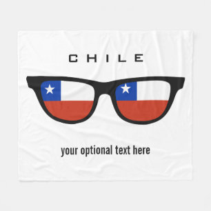 Chile sombras mantas de texto personalizado y de p