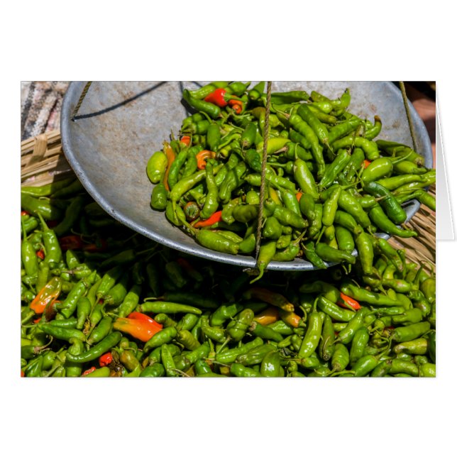 Chiles En El Mercado En Venta (Anverso (Horizontal))