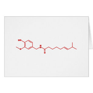 Chili Capsaicin Fórmula Química Molecular