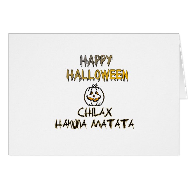 Chill and Relax Happy Halloween (Anverso (Horizontal))