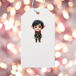 Chill Boy Navidades Elf White Gift Etiquetas
