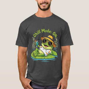 Chill Frog – Camiseta de Vibraciones Divertidas y