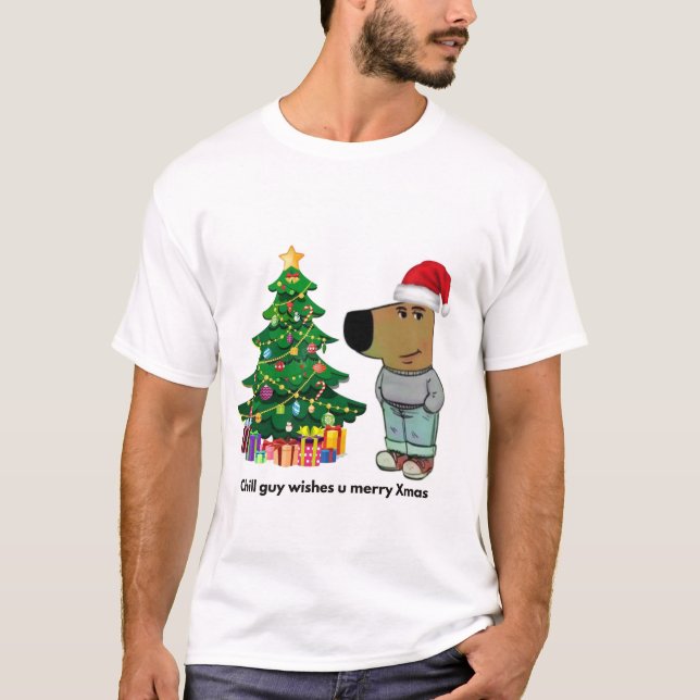 Chill guy navidades camiseta (Anverso)