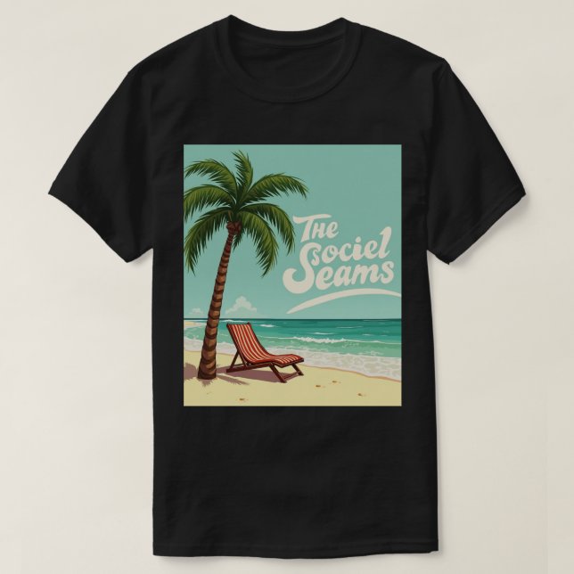 Chill tropical - Camiseta para palmeras y sillas d (Diseño del anverso)