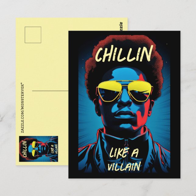 Chillin como una postal de villana (Anverso / Reverso)