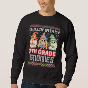 Chillin con mi sétimo grado Gnomies Ugly Sweater C