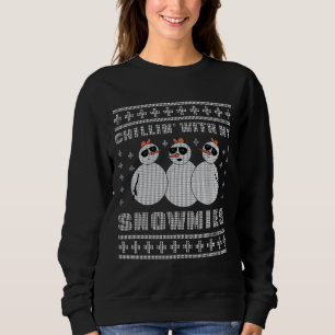 Chillin con mis Navidades Snowmies suéter qué