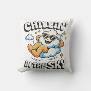 Chillin' en la nube decorativa del cielo almohada