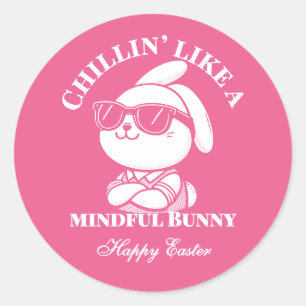 Chillin’ Like a Mindful Bunny - Pegatina de Pascua