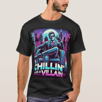 Chillin’ Like a Villain Retro camiseta de los 80 -