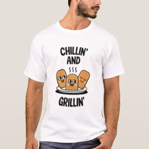 Chillin' y Grillin' - Camiseta divertida BBQ