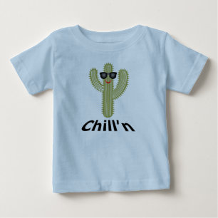 Chill'n Cactus Design - Baby Fine Jersey Camiseta