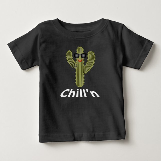 Chill'n Cactus Design - Baby Fine Jersey T-Shirt (Anverso)