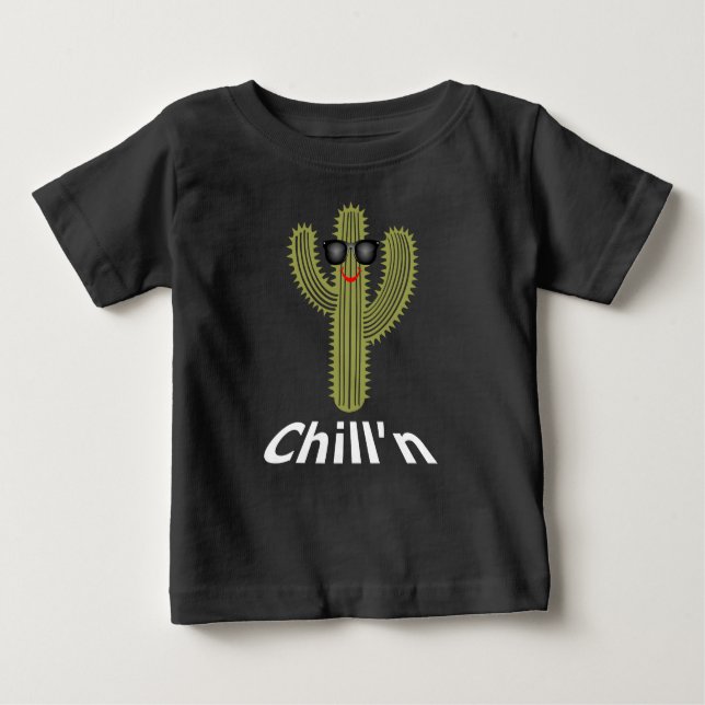 Chill'n Cactus Design - Camiseta Baby Fine Jersey (Anverso)