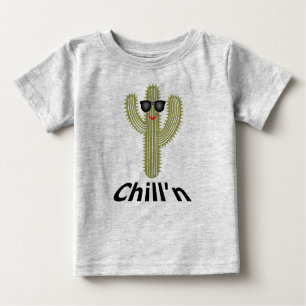 Chill'n Cactus Design - Camiseta Baby Fine Jersey