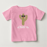 Chill'n Cactus Design - Camiseta Baby Fine Jersey
