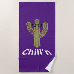 Chill'n Cactus Design - Toalla de playa
