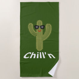 Chill'n Cactus Design - Toalla de playa