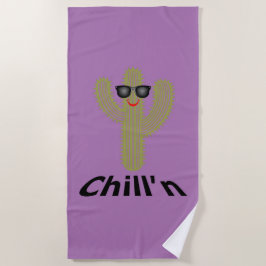 Chill'n Cactus Design - Toalla de playa