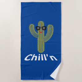 Chill'n Cactus Design - Toalla de playa