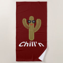 Chill'n Cactus Design - Toalla de playa