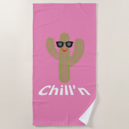 Chill'n Cactus Design - Toalla de playa