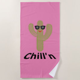 Chill'n Cactus Design - Toalla de playa