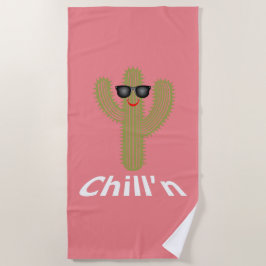 Chill'n Cactus Design - Toalla de playa