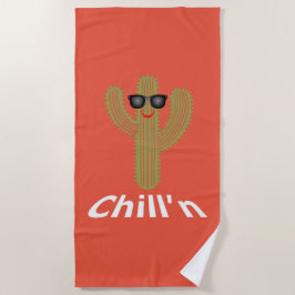 Chill'n Cactus Design - Toalla de playa