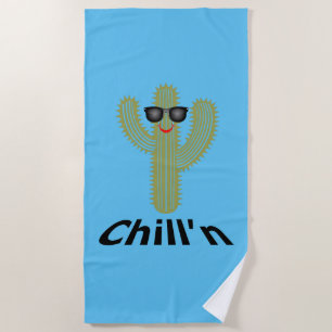 Chill'n Cactus Design - Toalla de playa