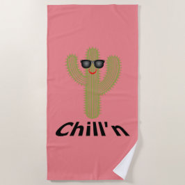 Chill'n Cactus Design - Toalla de playa