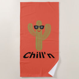 Chill'n Cactus Design - Toalla de playa