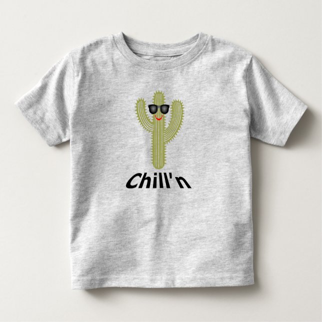 Chill'n Cactus Design - Toddler Fine Jersey T-Shir (Anverso)
